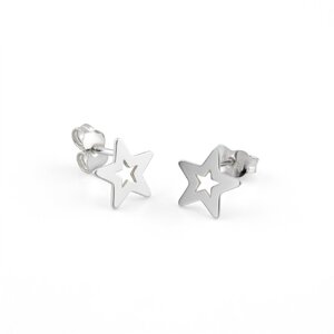 Ασημένια σκουλαρίκια χωρίς πέτρες 111126