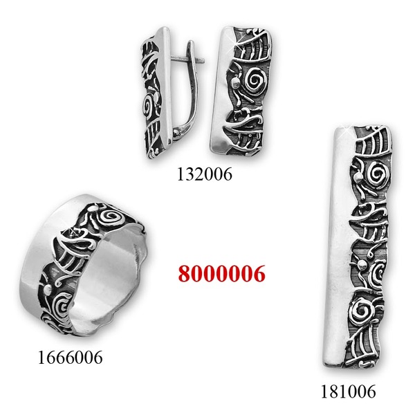Ασημένια κοσμήματα-σετ 8000006