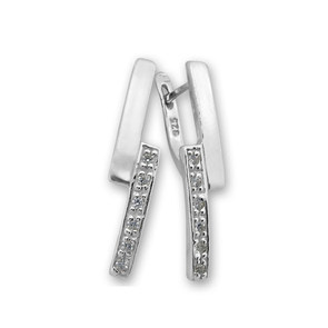 Σκουλαρίκια από ασήμι με πέτρες 138285
